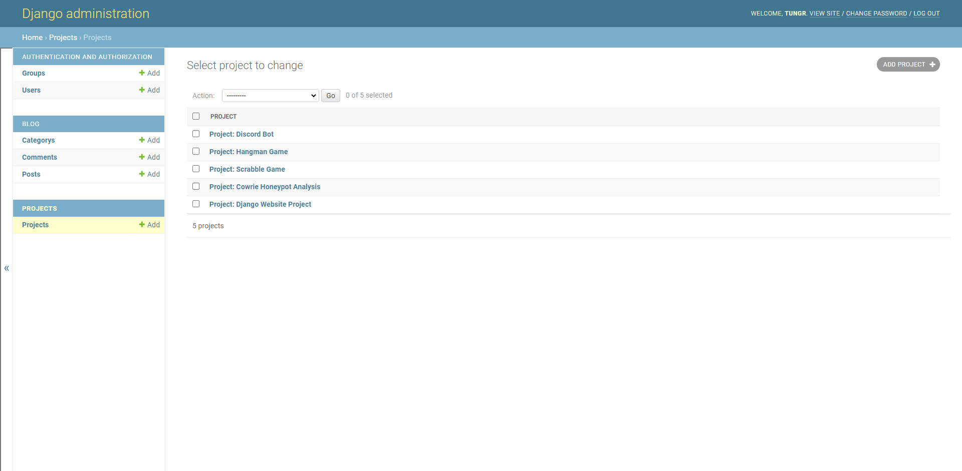 Admin Page