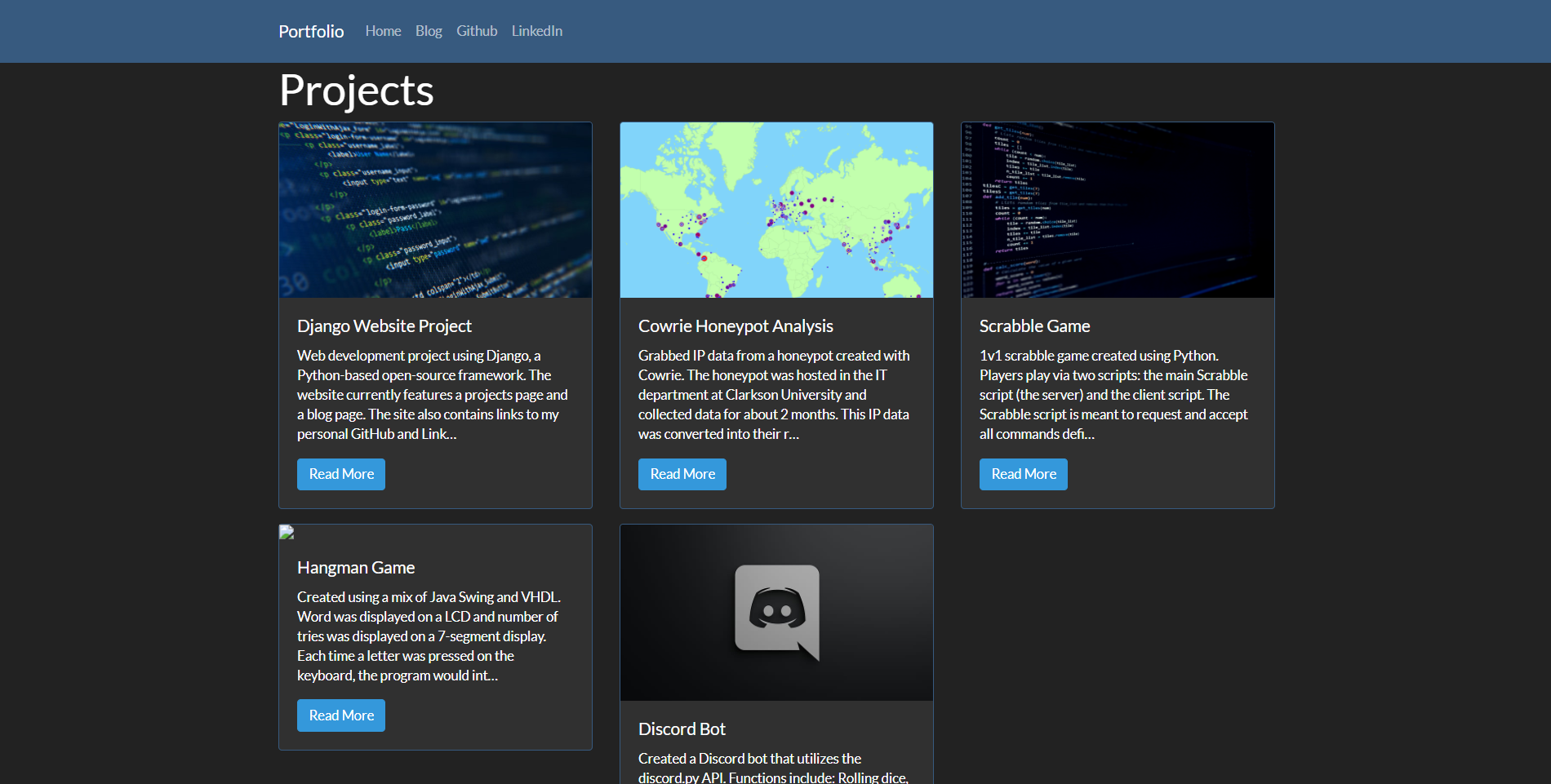Projects Page